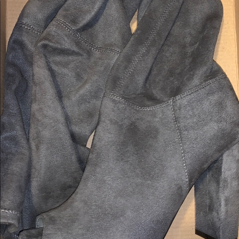 Super Cute Grey Thigh High Boots
